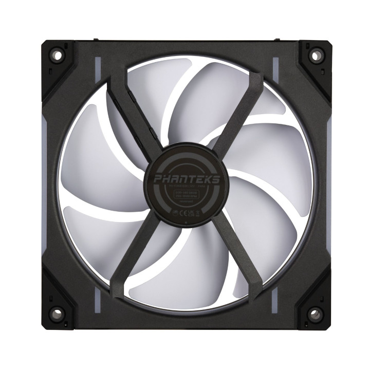 Ventoinha Phanteks D30 PWM reverse Airflow D-RGB Preto - 140mm