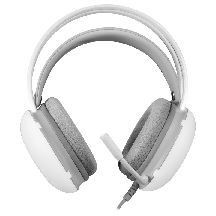 Mars Gaming MHGLOW auscultador Auscultadores Com fios Fita de cabeça Jogos USB Type-A Branco