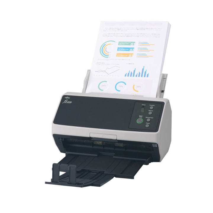 Fujitsu FI-8150 ADF + scanner de alimentação manual 600 x 600 DPI A4 Preto, Cinzento