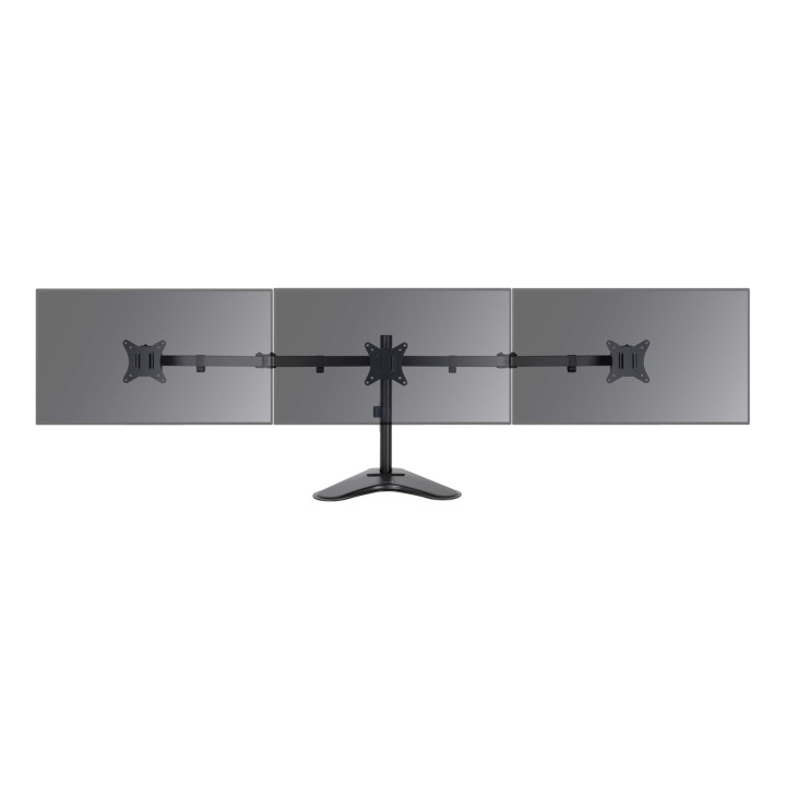 TooQ DB1704TN-B montagem e suporte para monitores 68,6 cm (27") Preto Secretária