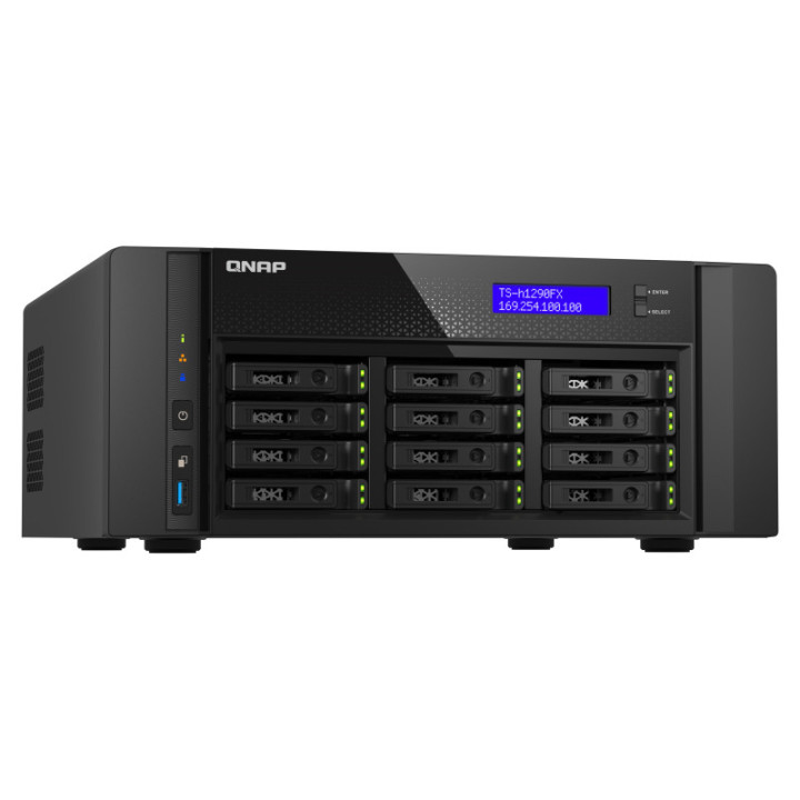 QNAP TS-h1290FX NAS Tower Ethernet LAN Preto 7302P