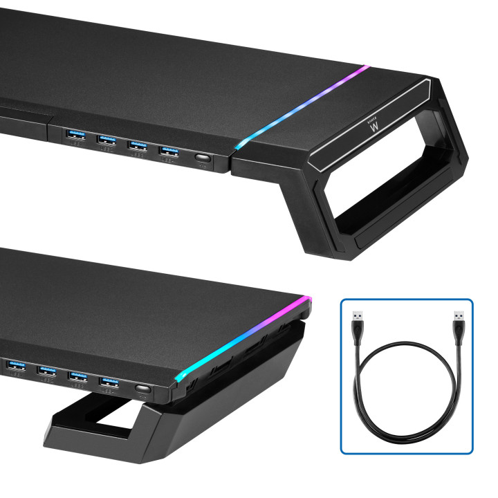 Ewent EW1268 montagem e suporte para monitores Preto Secretária