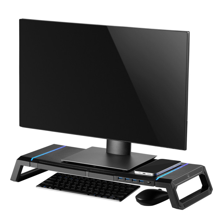 Ewent EW1268 montagem e suporte para monitores Preto Secretária