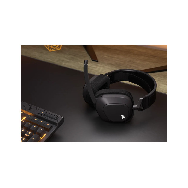 Corsair CA-9011295-EU auscultador Auscultadores Sem fios Fita de cabeça Jogos Bluetooth Preto