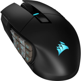 Corsair SCIMITAR ELITE WIRELESS rato Mão direita RF Wireless + Bluetooth + USB Type-C Ótico 26000 DPI