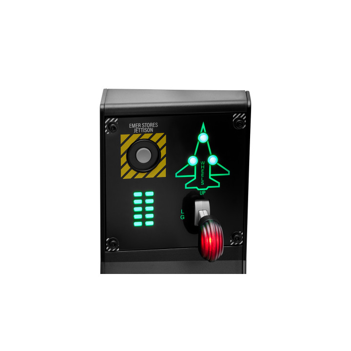 Thrustmaster VIPER Panel Preto USB Joystick + alavanca de controlo do motor PC