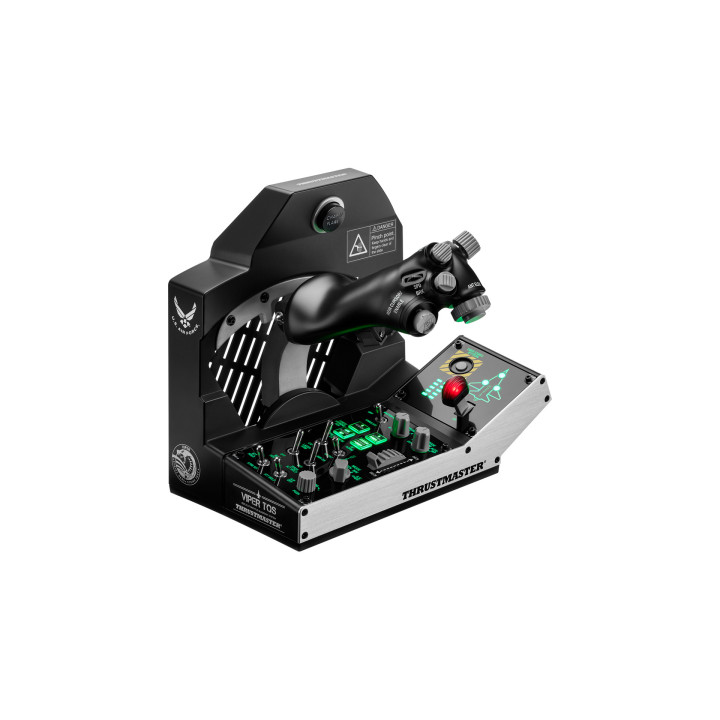 Thrustmaster VIPER TQS MISSION PACK Preto USB Joystick + alavanca de controlo do motor PC