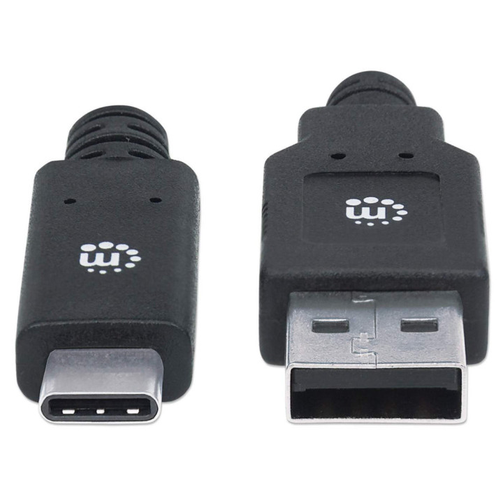 Manhattan 354974 cabo USB 2 m USB 3.2 Gen 1 (3.1 Gen 1) USB C USB A Preto