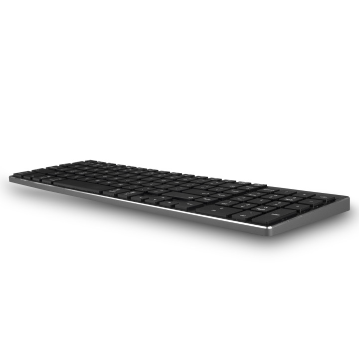 NGS FORTUNE-BT, QWERTY, PT teclado Bluetooth Português Preto, Prateado