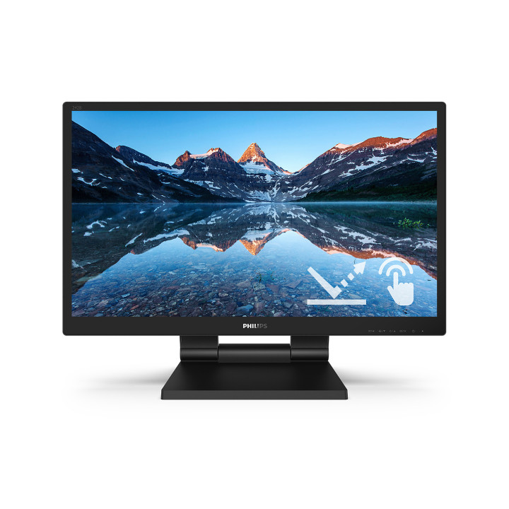 Philips 242B9TL 00 monitor de ecrã 60,5 cm (23.8") 1920 x 1080 pixels Full HD LCD Ecrã táctil Preto