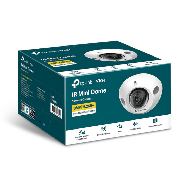TP-Link VIGI C230I MINI(2.8MM) câmara de segurança Domo Câmara de segurança IP Interior e exterior 2304 x 1296 pixels Teto