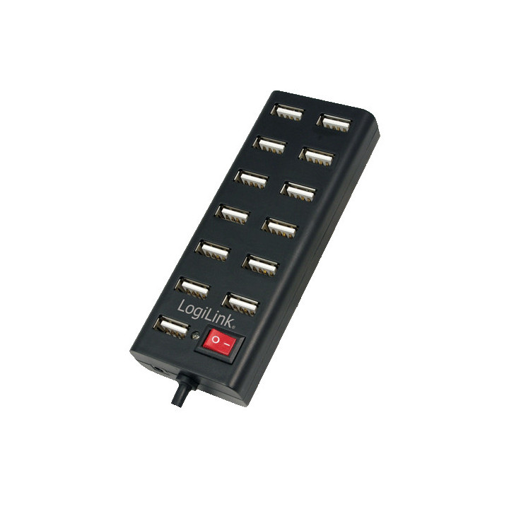 LogiLink UA0126 hub de interface 480 Mbit s Preto