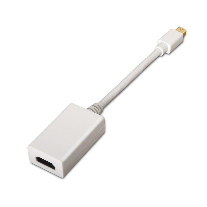 AISENS A125-0138 adaptador de cabo de vídeo 0,15 m Mini DisplayPort HDMI Branco