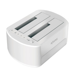 AISENS ASDS-D02W Docking Station para Discos Rígidos USB 3.2 Gen 1 (3.1 Gen 1) Type-B Branco