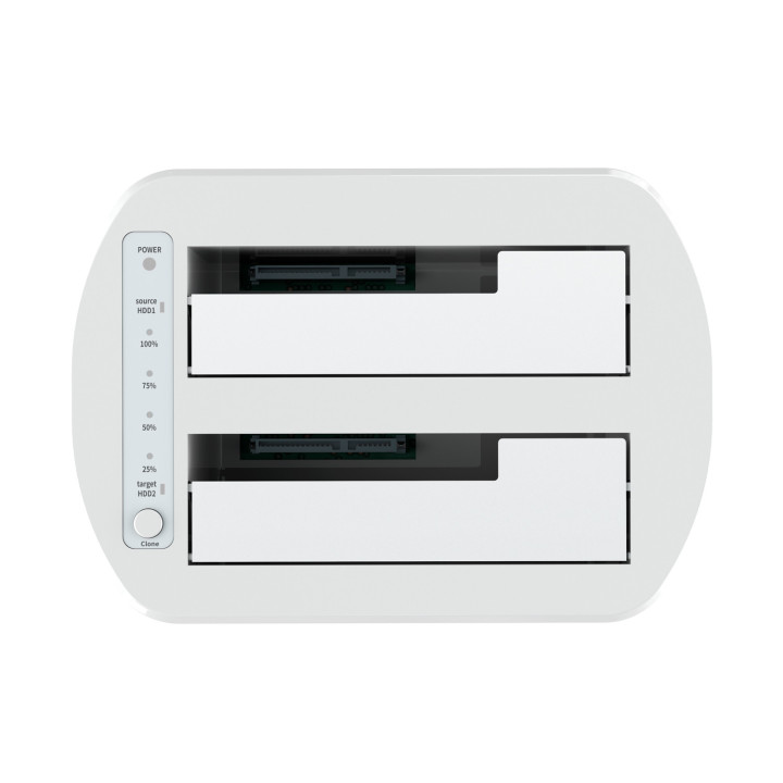 AISENS ASDS-D02W Docking Station para Discos Rígidos USB 3.2 Gen 1 (3.1 Gen 1) Type-B Branco
