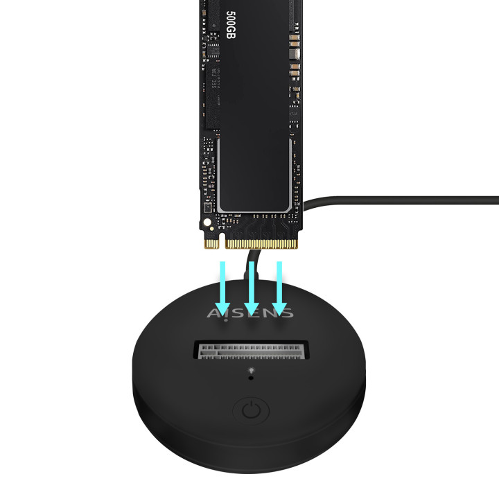 AISENS ASUC-M2D013-BK Caixa para Discos Rígidos Compartimento SSD Preto M.2