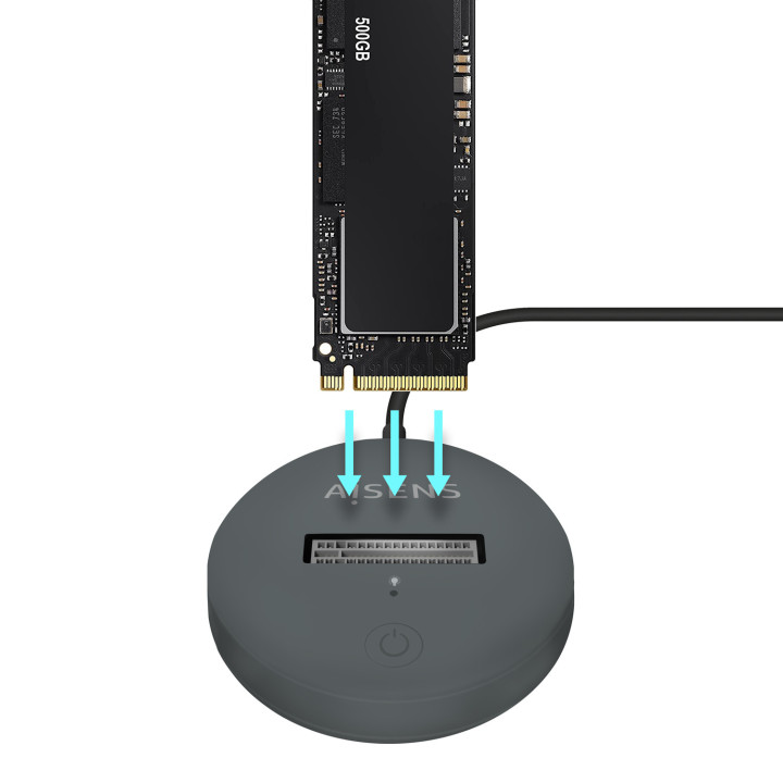 AISENS ASUC-M2D014-GR Caixa para Discos Rígidos Compartimento SSD Cinzento M.2