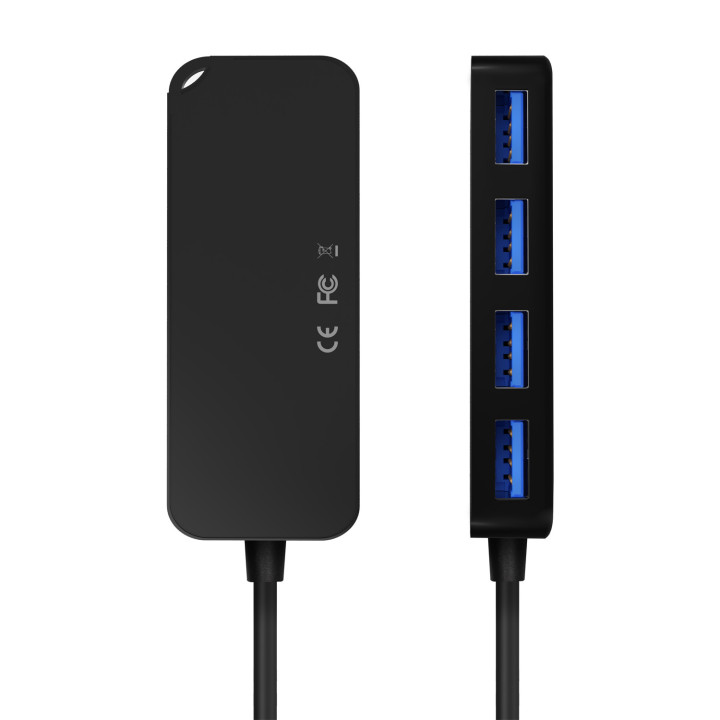 AISENS A109-0716 hub de interface USB 3.2 Gen 1 (3.1 Gen 1) Type-C 5000 Mbit s Preto