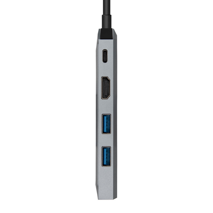 AISENS ASUC-5P003-GR base & duplicador de portas Com fios USB 3.2 Gen 1 (3.1 Gen 1) Type-C Cinzento