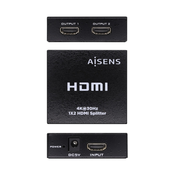 AISENS A123-0506 multiplicador de vídeo HDMI 2x HDMI