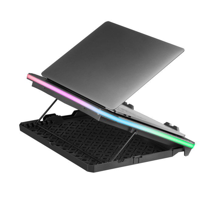 Mars Gaming MNBC6 Suporte para Computadores Portáteis Suporte para computador portátil Preto 48,3 cm (19")