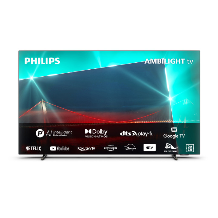 Philips OLED 55OLED718 Televisor 4K com Ambilight