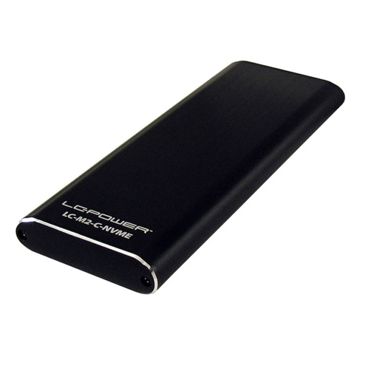 LC-Power LC-M2-C-NVME Caixa para Discos Rígidos Compartimento SSD Preto M.2