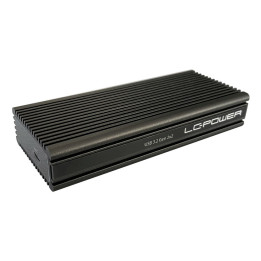 LC-Power LC-M2-C-NVME-2X2 Caixa para Discos Rígidos Compartimento SSD Preto M.2
