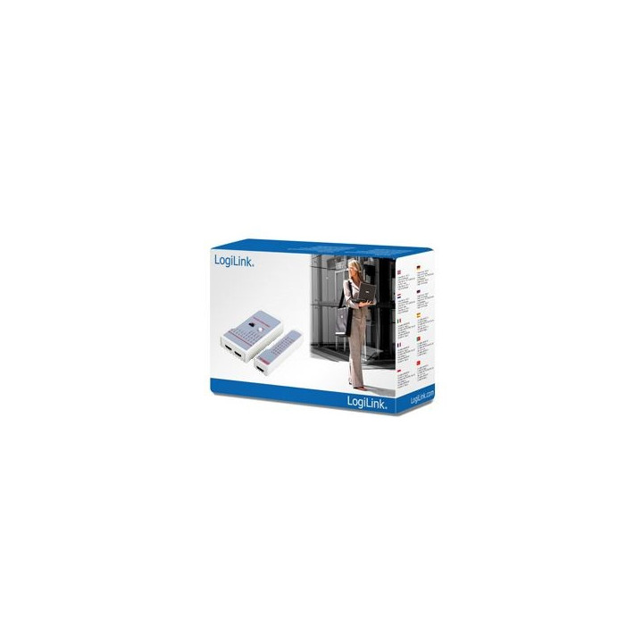 LogiLink WZ0017 testador de cabo de rede Roxo, Branco