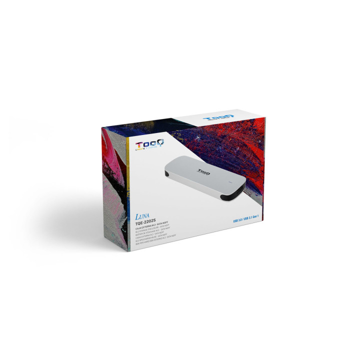 TooQ TQE-2202S Caixa para Discos Rígidos Compartimento SSD Prateado M.2