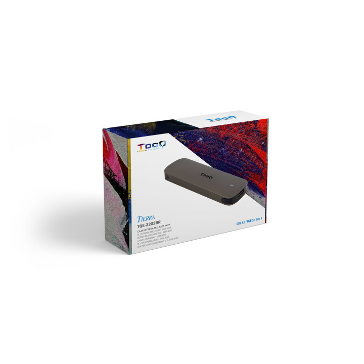 TooQ TQE-2202BR Caixa para Discos Rígidos Compartimento SSD Castanho M.2