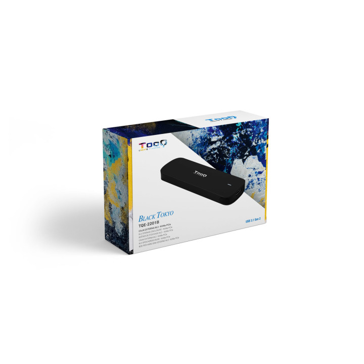 TooQ TQE-2201B Caixa para Discos Rígidos Compartimento SSD Preto M.2
