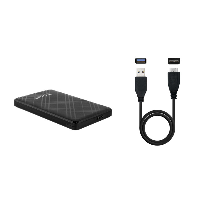 TooQ TQE-2500B Caixa para Discos Rígidos Compartimento HDD SSD Preto 2.5"