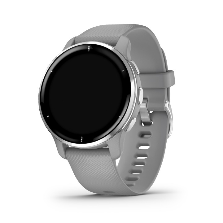 Garmin Venu 2 Plus GPS 3,3 cm (1.3") AMOLED 43 mm Digital 416 x 416 pixels Ecrã táctil Cinzento, Prateado Wi-Fi
