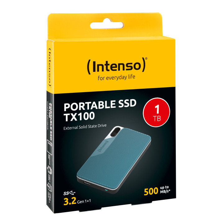 Intenso Lesen Schreiben bis zu 500 MB s 1TB Azul, Cinzento
