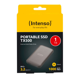 Disco Externo SSD Intenso TX500 1TB USB-C Castanho