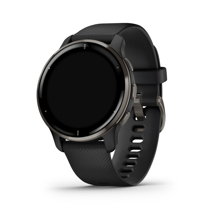 Garmin Venu 2 Plus GPS 3,3 cm (1.3") AMOLED 43 mm Digital 416 x 416 pixels Ecrã táctil Preto Wi-Fi