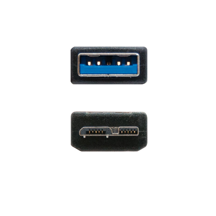 Nanocable 10.01.1102-BK cabo USB 2 m USB 3.2 Gen 1 (3.1 Gen 1) USB A Micro-USB B Preto