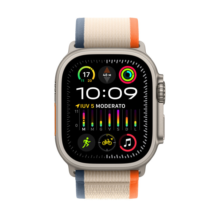 Apple Watch Ultra 2 OLED 49 mm Digital 410 x 502 pixels Ecrã táctil 4G Titânio GPS