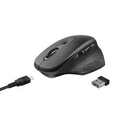 Trust Ozaa rato Mão direita RF Wireless Ótico 2400 DPI
