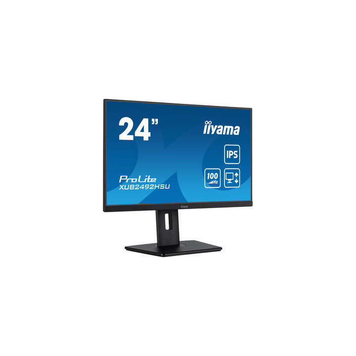 iiyama XUB2492HSU-B6 monitor de ecrã 60,5 cm (23.8") 1920 x 1080 pixels Full HD LED Preto