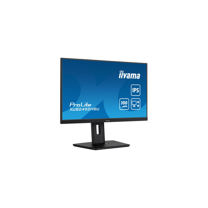 iiyama XUB2492HSU-B6 monitor de ecrã 60,5 cm (23.8") 1920 x 1080 pixels Full HD LED Preto
