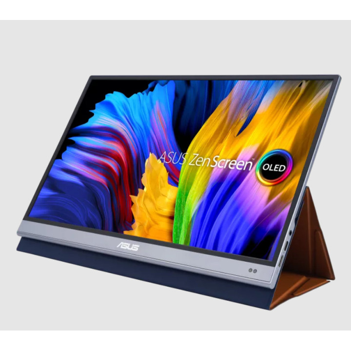 ASUS ZenScreen OLED MQ16AH monitor de ecrã 39,6 cm (15.6") 1920 x 1080 pixels Full HD Cinzento