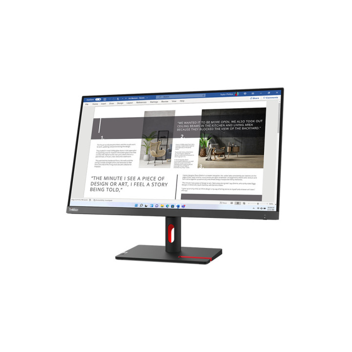 Lenovo ThinkVision S27i-30 LED display 68,6 cm (27") 1920 x 1080 pixels Full HD Cinzento