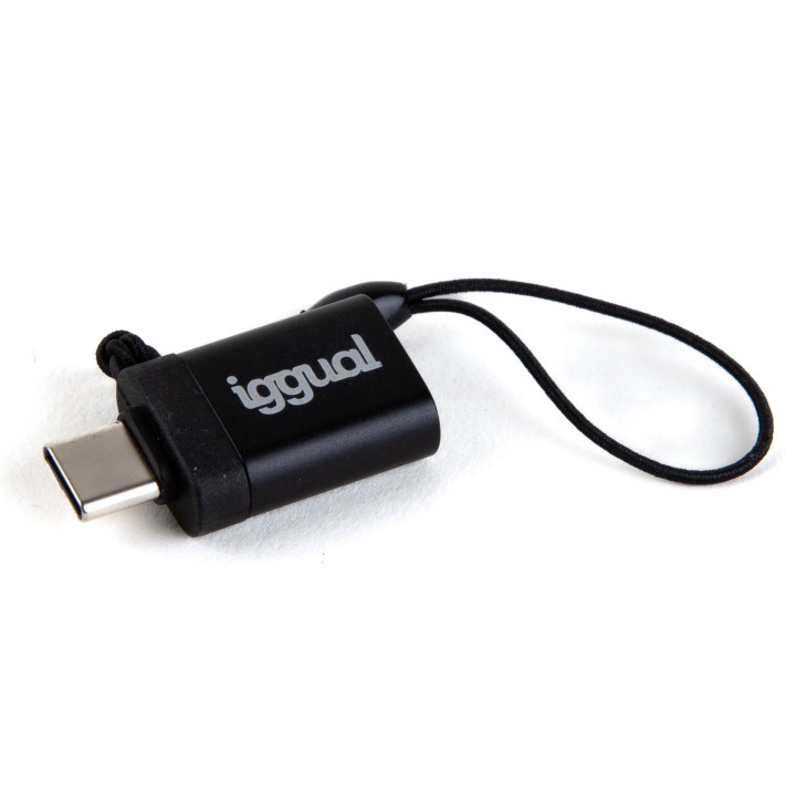 iggual IGG318409 adaptador para cabos USB C USB-A 3.1 Preto