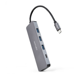 Nanocable 10.16.4409 hub de interface USB 3.2 Gen 1 (3.1 Gen 1) Type-C 5 Mbit s Cinzento