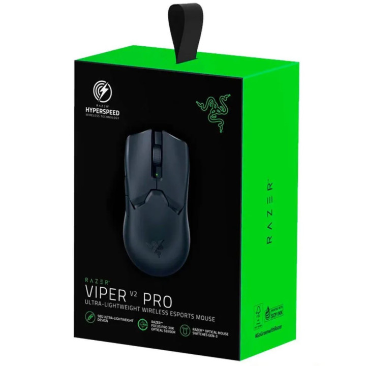 Rato Razer Viper V2 Pro Mão direita RF Wireless + USB Type-C Ótico 30000 DPI