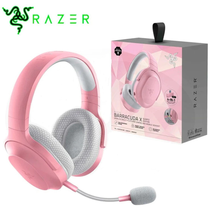Headset Razer Barracuda X USB Type-C Bluetooth Rosa