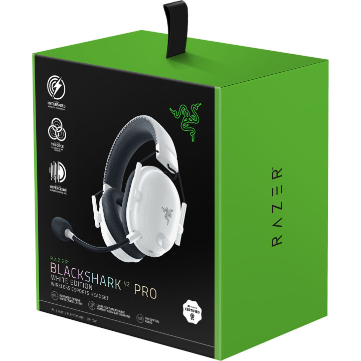 Headset Razer BlackShark V2 Pro Bluetooth Branco