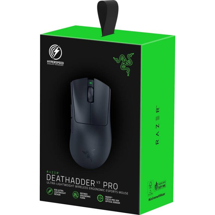 Rato Razer DeathAdder V3 Pro Mão direita RF Wireless + USB Type-C